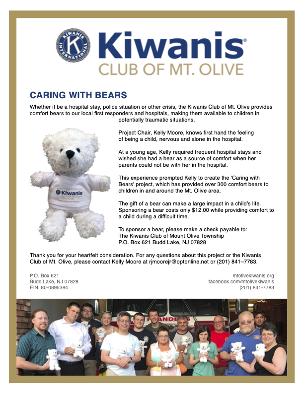 Kiwanis Caring with Bears Flyer